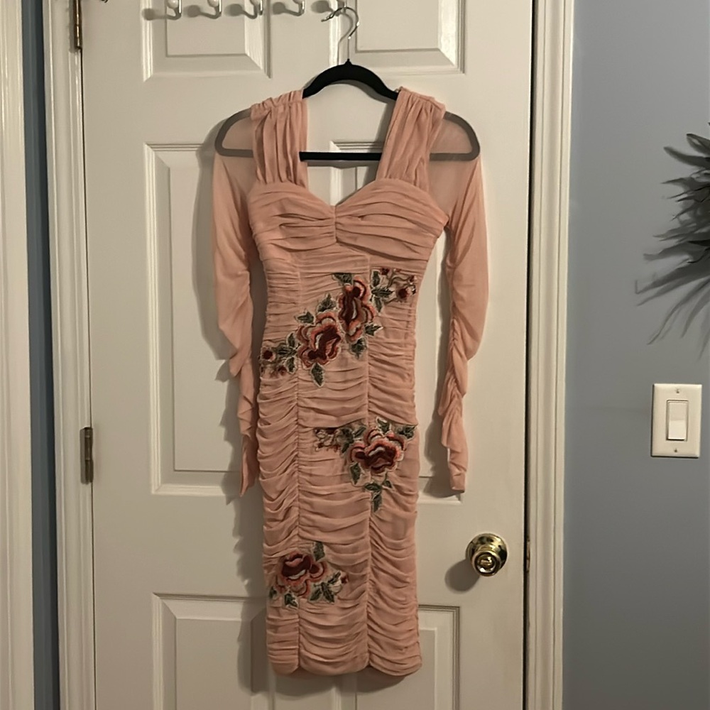 Venus detailed runched dress